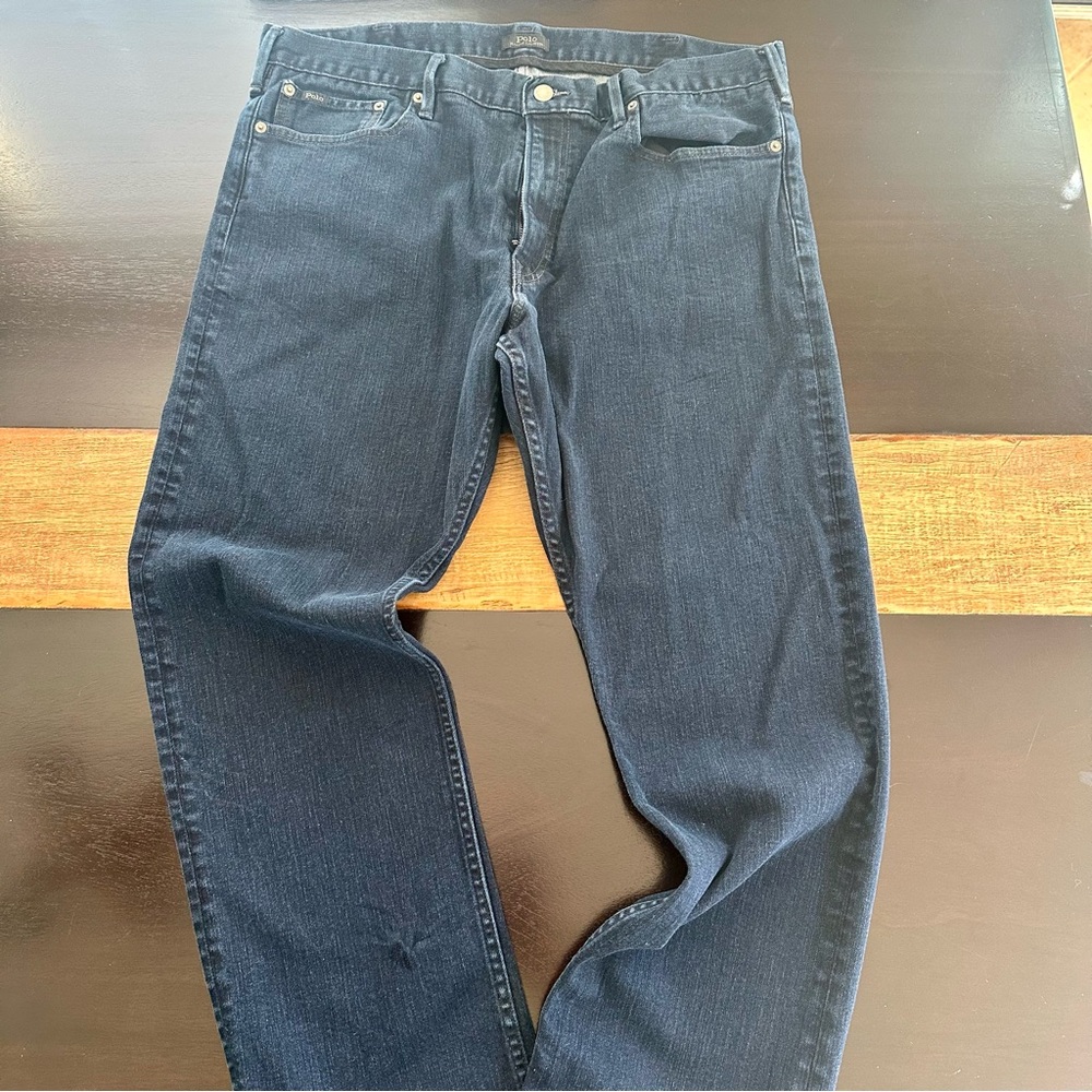 Polo Ralph Lauren Prospect Straight-Fit Stretch Dark Blue Jeans 38X30